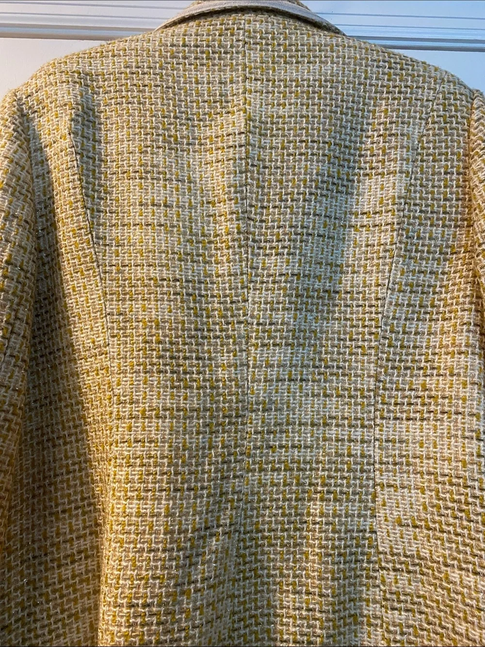 Tory Burch Stunning Sparkling Thread Gold Logo Buttons Logo Lined Jacket